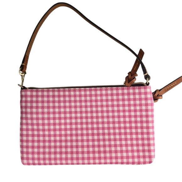 Dooney & Bourke Gingham Tech Top Zip Pouch - Picture 2 of 6